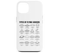 Custodia per iPhone 13 Tipi di dischi volanti UFO Alien Space Science Lovers