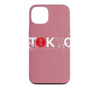 Custodia per iPhone 13 TOKYO GIAPPONE ORIZZONTALE SAKURA CILIEGIO FIORE ROSSO SOLE