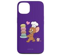 Custodia per iPhone 13 Tom and Jerry Macaron Love