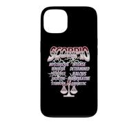 Custodia per iPhone 13 Tratti dello Scorpione Zodiaco Astrologia Retro Citazione