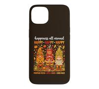Custodia per iPhone 13 Tre gnomi autunnali Zucca Patch Apple Sidro Mais Autunno