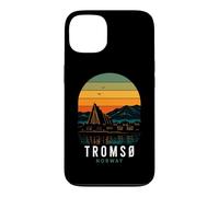 Custodia per iPhone 13 Tromso Norvegia Aurora boreale Norvegese Neve Retro Oslo Nor