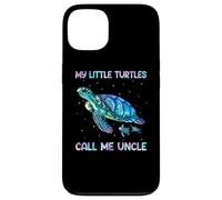 Custodia per iPhone 13 Turtle Watercolor Sea Ocean My Turtles Call Me Uncle