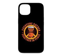 Custodia per iPhone 13 Tutti si riuniscono insieme in pace Drumming Instrument Djembe
