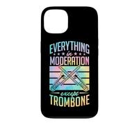 Custodia per iPhone 13 Tutto con moderazione tranne il trombone in stile retrò