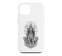 Custodia per iPhone 13 Tyr Norse War Justice Wolf Rune Mitologia Opera d'arte