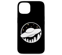 Custodia per iPhone 13 UFO nella foresta - UFOlogia Alien Distressed Design