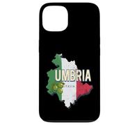 Custodia per iPhone 13 Umbria Italia Regione retrò Mappa Vintage Souvenir
