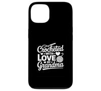 Custodia per iPhone 13 Uncinetto con cuore per la nonna