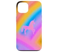 Custodia per iPhone 13 Unicorn Rainbow Aesthetic Nostalgic Aura 80s Inspired Vtg