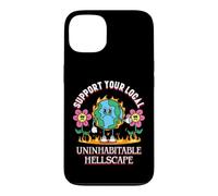 Custodia per iPhone 13 Uninhabitable Hellscape Divertente cambiamento climatico Meme Terra