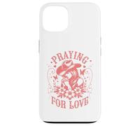 Custodia per iPhone 13 Valentines Day Praying for Love Cowgirl