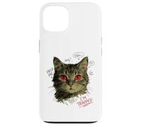 Custodia per iPhone 13 Vibrazioni street style con gatti intrappolati