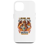 Custodia per iPhone 13 Videogioco Vintage Retro Gaming Arcade 80s Drago