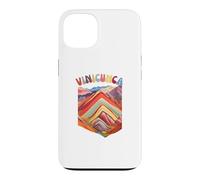 Custodia per iPhone 13 Vinicunca Rainbow Montagne del Perù