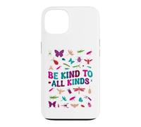 Custodia per iPhone 13 Vintage Be Kind To All Kinds Bugs Insect Lover Kindness