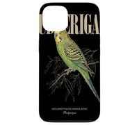 Custodia per iPhone 13 Vintage Budgerigar Bird Watching Arte Natura Amore Uccelli