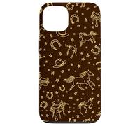 Custodia per iPhone 13 Vintage Cavallo Cowboy Cappello Modello Mucca Ragazze Country Stars