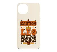 Custodia per iPhone 13 Vintage Leo Zodiac «Protagonista Energy» Boho Sun