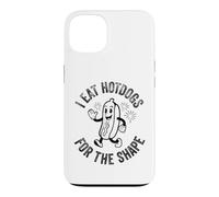 Custodia per iPhone 13 Vintage mangio hot dog per la forma 4 luglio Retro Mens