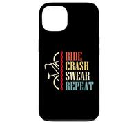 Custodia per iPhone 13 Vintage Ride Crash Swear Repeat - Funny Retro Mountain Bike