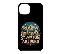 Custodia per iPhone 13 Vintage St. Anton am Arlberg Austria Viaggio Landmark Gift