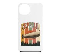 Custodia per iPhone 13 Vintage Zeppelin Airship Retro Sunset Aviation Dirigible