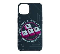 Custodia per iPhone 13 WASD si muove come un vero design della tastiera da giocatore