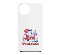Custodia per iPhone 13 We Run At Dawn Frog Divertente