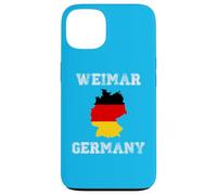 Custodia per iPhone 13 Weimar Germania Vintage Bandiera Germania Mappa Design