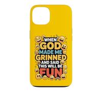 Custodia per iPhone 13 When God Made Me Grinned This Will Be Fun Christian