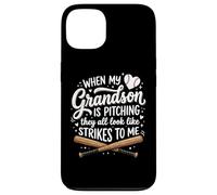 Custodia per iPhone 13 When My Grandson Is Pitching They All Look Like Strikes