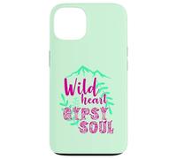 Custodia per iPhone 13 Wild Heart Gypsy Soul Boho Mountain Nature Design