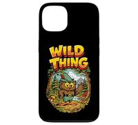 Custodia per iPhone 13 Wild Thing! Retro Woodsy Owl Give a Hoot Vintage Earth Day