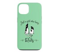 Custodia per iPhone 13 Womens Kids Cute Funny Girl Who Loves Pet Rats Lover