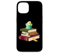 Custodia per iPhone 13 Womens Kids Girls Reading Books Happy Parakeet Lover
