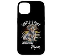 Custodia per iPhone 13 World's Best Dachshund Mom Wire Haired Dog Doxie Mom