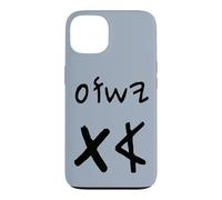 Custodia per iPhone 13 Yeshua Aleph Tav Gesù Primo Ultimo in Ebraico Paleo (nero)