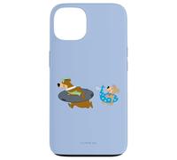 Custodia per iPhone 13 Yogi Bear Yogi and Boo Boo Going Swimming