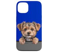 Custodia per iPhone 13 Yorkipoo Carino Peeking Yorkie Poo Mix Dog Lover