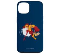 Custodia per iPhone 13 Young Justice Splatter Art Kid Flash Logo
