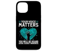 Custodia per iPhone 13 Your Voice Matters Support Sexual Assault Awareness Gifts