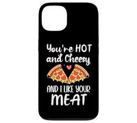 Custodia per iPhone 13 You're Hot and Cheesy & I Like Your Meat Pizza Funny Couples