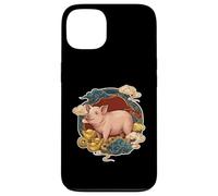 Custodia per iPhone 13 Zodiaco Cinese Lucky Pig