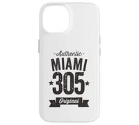 Custodia per iPhone 14 305 Miami Codice Area Distressed Authentic USA