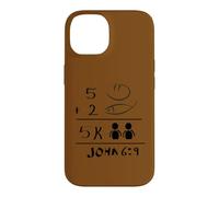 Custodia per iPhone 14 5 Pane 2 Pesci 5K Persone | Giovanni 6:9 Tattoo Art Faith