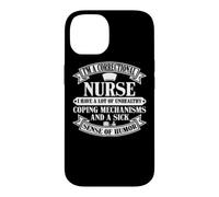 Custodia per iPhone 14 Abbigliamento da infermiera correttivo - Design divertente per infermieri