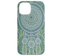 Custodia per iPhone 14 Acchiappasogni Boho Magic Batik Etnico Strega Sogni Verde