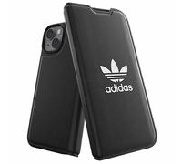 Custodia per iPhone 14 Adidas Booklet BASIC bianca e nera