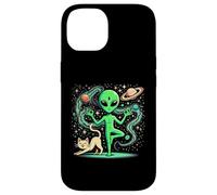 Custodia per iPhone 14 Alieno Fare Yoga - Yoga Posa - Spazio - Plancton